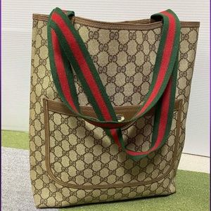 Authentic VINTAGE GUCCI SHOPPER.  Dust bag included